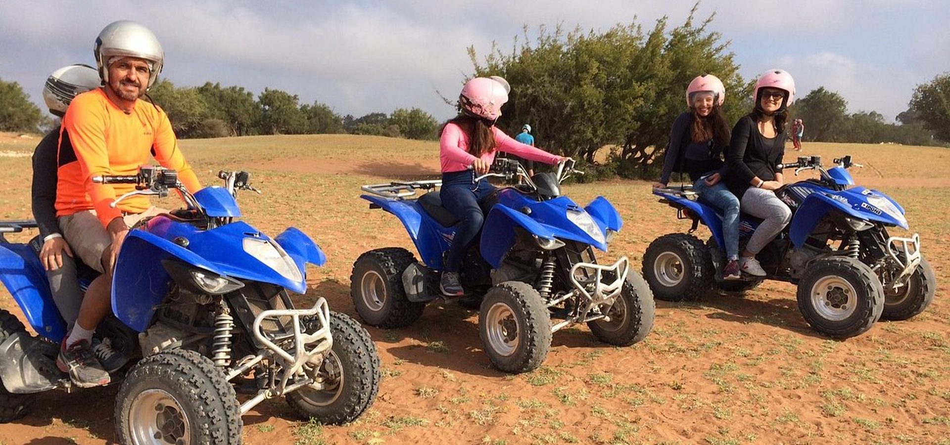 Quad biking on sandy terrain near Agadir