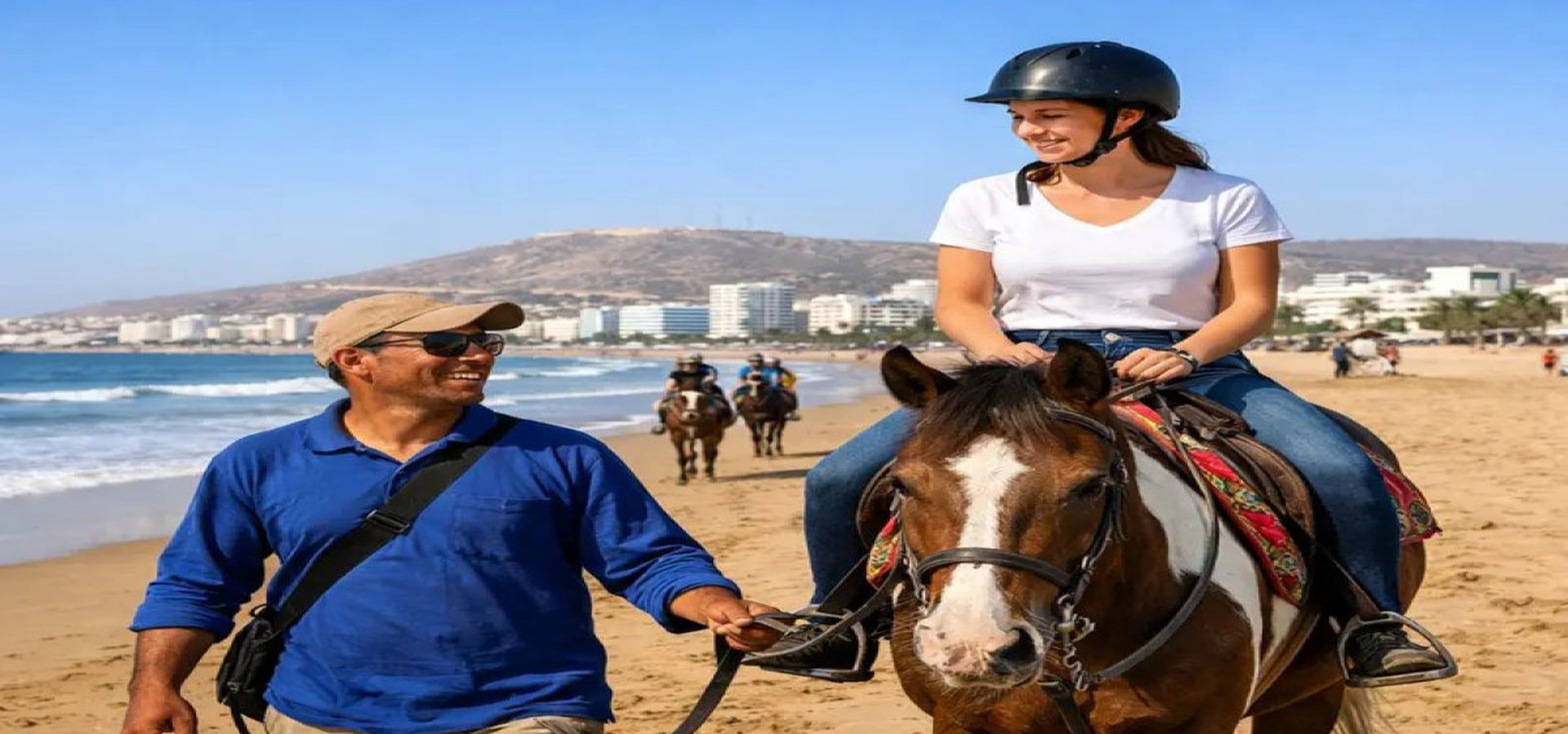 Horse riding — Along the Atlantic shore