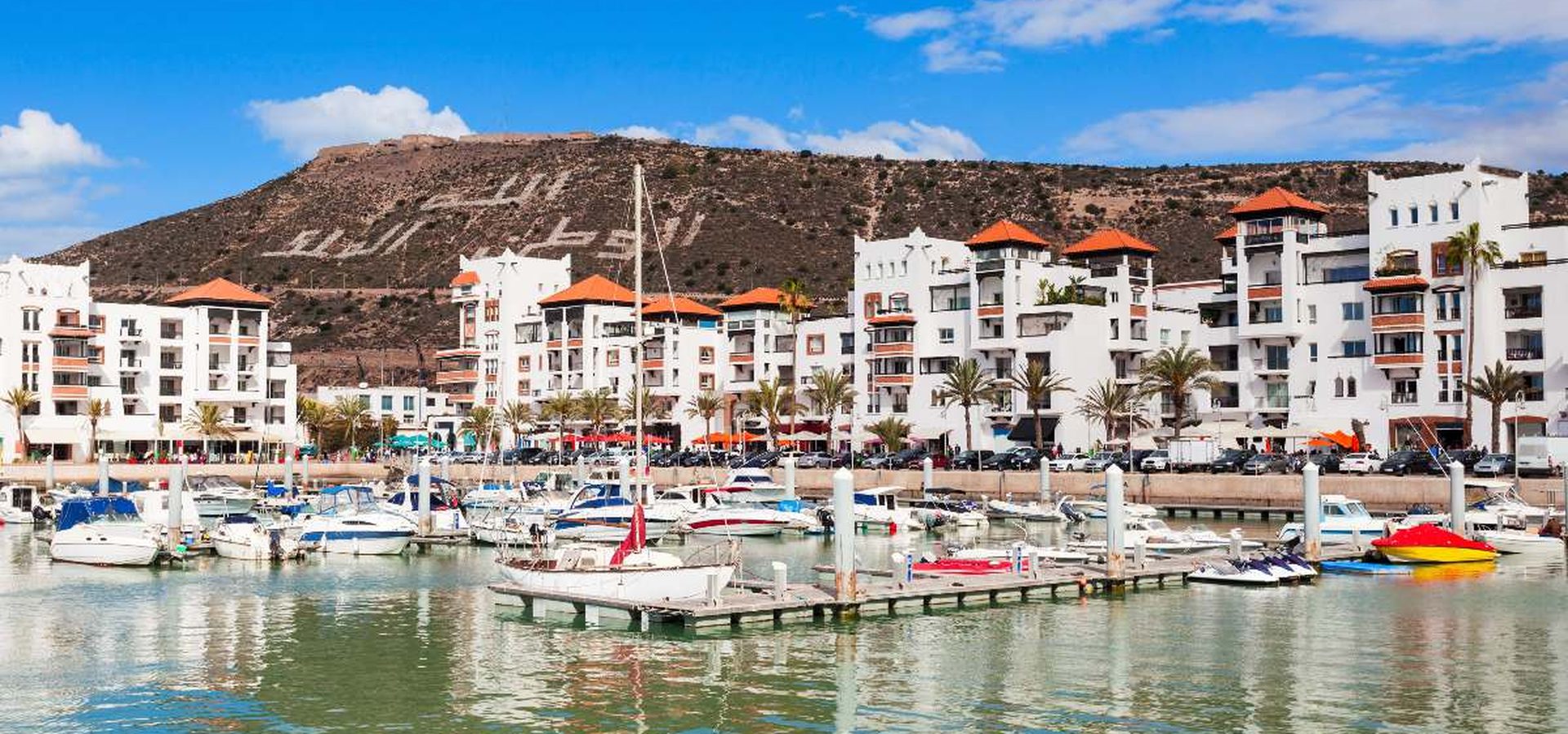 Agadir Marina and the Atlantic coastline